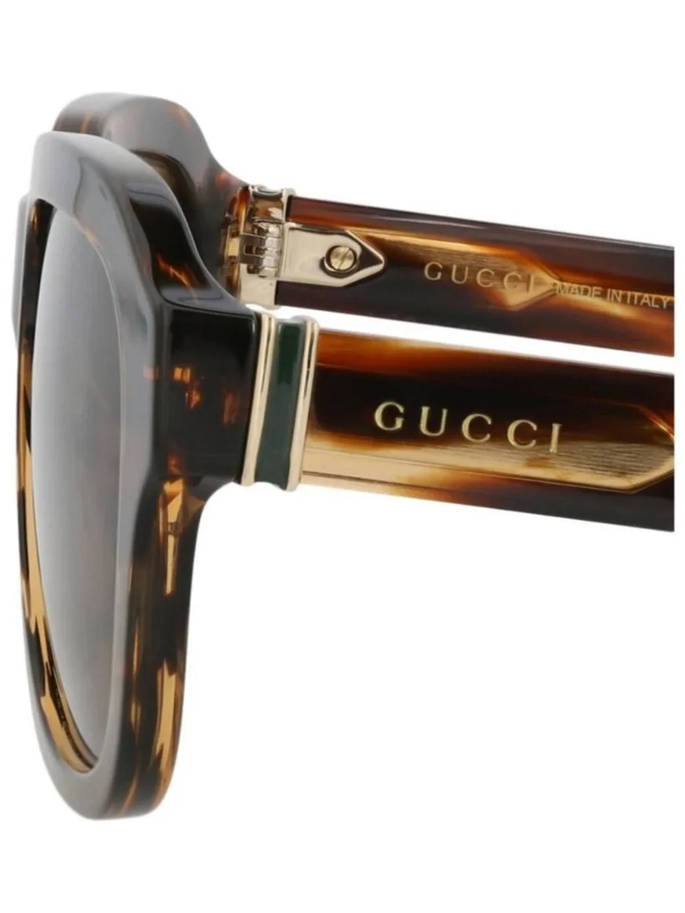 New Gucci Mens Square/Rectangle Havana Havana Brown Fashion Designer Sunglasses